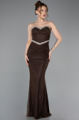 Long Brown Dantelle Mermaid Prom Dress ABU5921