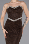Long Brown Dantelle Mermaid Prom Dress ABU5921