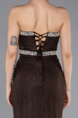 Long Brown Dantelle Mermaid Prom Dress ABU5921