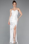 White Long Prom Gown ABU3247