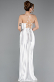 White Long Prom Gown ABU3247