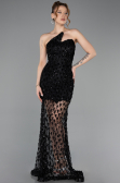 Short Black Scaly Mermaid Evening Gown ABK2581