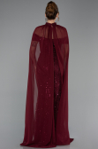 Long Burgundy Beaded Evening Dress ABU5915