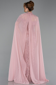 Long Powder Color Beaded Evening Dress ABU5915