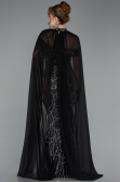 Long Black Beaded Evening Dress ABU5915