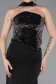 Long Black Mermaid Evening Gown ABU5924