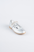 Silver Patterned Flat Shoe ORS3101