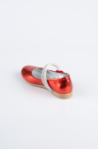 Red Patterned Flat Shoe ORS3101