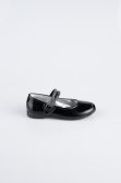 Black Patterned Flat Shoe ORS3101