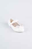 White Leather Flat Shoe SE2