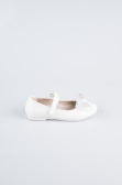 White Leather Flat Shoe SE2
