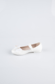 White Leather Flat Shoe SE2