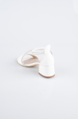 White Leather Girl Dress SE796