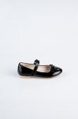 Black Patent Leather Kid Shoe SE201