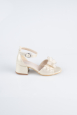 Gold Skin Kid Shoe SE712