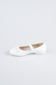 White Leather Kid Shoe SE201