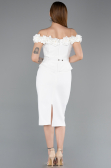 Midi White Cocktail Dress ABK2583