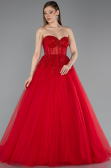 Long Red Evening Dress ABU5935