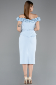 Midi Light Blue Cocktail Dress ABK2583