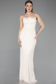 Long Beige Dantelle Evening Dress ABU5941