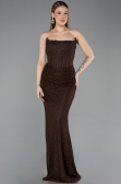 Long Brown Dantelle Mermaid Prom Dress ABU5933