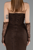 Long Brown Dantelle Mermaid Prom Dress ABU5933