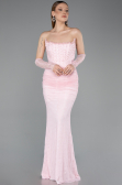 Long Powder Color Dantelle Mermaid Prom Dress ABU5933