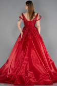 Long Red Designer Evening Dress ABU5962