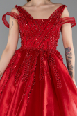 Long Red Designer Evening Dress ABU5962