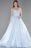 Long Light Blue Haute Couture Dress ABU5963