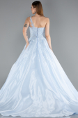 Long Light Blue Haute Couture Dress ABU5963