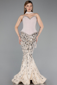 Long Beige Scaly Haute Couture Dress ABU5968