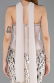 Long Beige Scaly Haute Couture Dress ABU5968