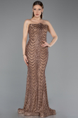 Long Copper Scaly Mermaid Prom Dress ABU5947