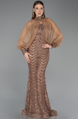Long Copper Scaly Mermaid Prom Dress ABU5947