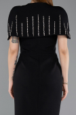 Midi Black Party Dress ABK2588