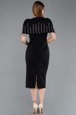 Midi Black Party Dress ABK2588