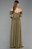 Long Olive Drab Dantelle Evening Dress ABU5945
