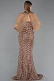 Long Copper Scaly Mermaid Prom Dress ABU5947