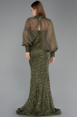 Long Olive Drab Scaly Mermaid Prom Dress ABU5947