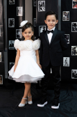 White Short Satin Girl Dress ABK2573