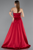 Long Red Satin Evening Dress ABU5932
