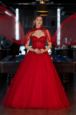 Long Red Evening Dress ABU5935