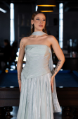Long Mint Chiffon Prom Gown ABU5957