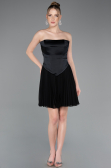 Short Black Chiffon Cocktail Dress ABK2590