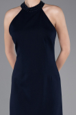 Long Navy Blue Prom Gown ABU5971