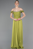 Long Pistachio Green Prom Gown ABU5938