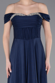 Long Navy Blue Prom Gown ABU5938