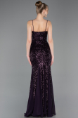 Long Dark Purple Mermaid Prom Dress ABU5939