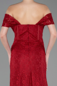 Long Burgundy Dantelle Evening Dress ABU5973